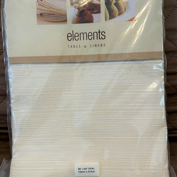 Tablecloth Set of 2: Identical, Ovals, 60x 84 - Picture 1 of 4